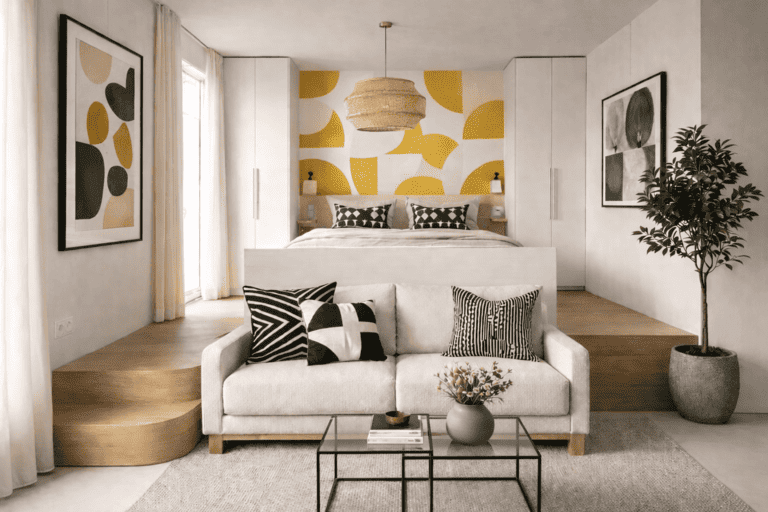 investissement locatif rentable. studio aménager avec style